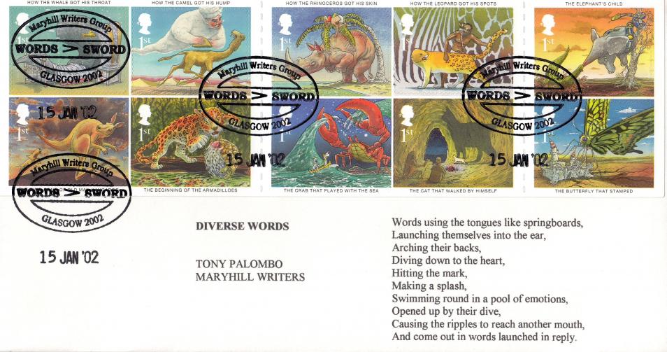 2002 (01) Rudyard Kipling - Maryhill Writers Official (ON A DL SIZE COVER)...