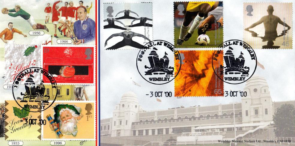 2000 (10) Body & Bone + Generic Christmas Labels - Dawn 'Wembley Stadium' Double Official