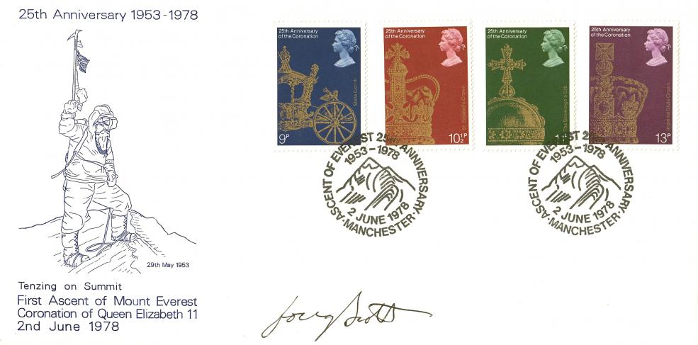 1978 (06) Everest 25th Anniversary Cover - Signed by Doug Scott