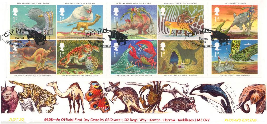 2002 (01) Rudyard Kipling - Derek Williams GB Covers Official