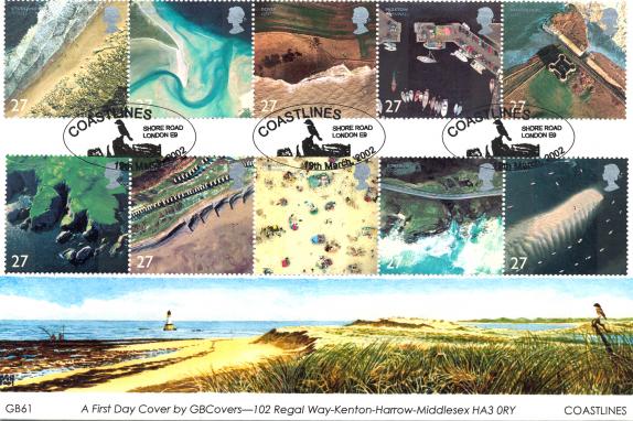 2002 (03) Coastlines - Derek Williams GB Covers Official