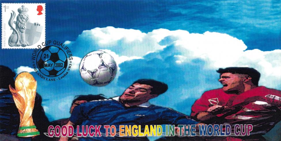 2002 (05) World Cup M/S - Peter Payne 'Red Card' Englands Lane Official (S)