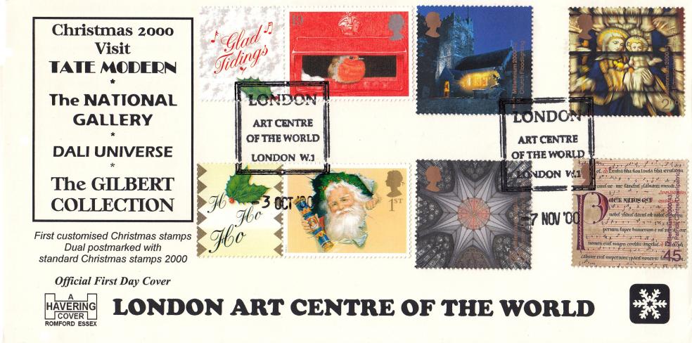 2000 (10) Generic Christmas Labels + 2000 (11) Spirit & Faith - Havering Double Official