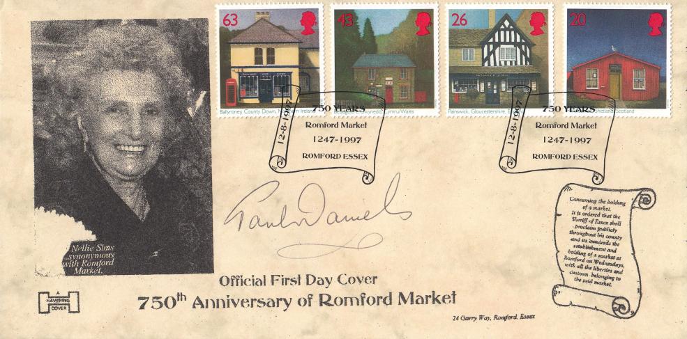 1997 (08) Sub Post Offices - Havering 'Romford Market' Official - Signed by Paul Daniels