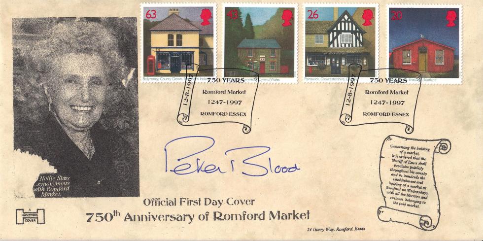 1997 (08) Sub Post Offices - Havering 'Romford Market' Official - Signed by Peter Blood