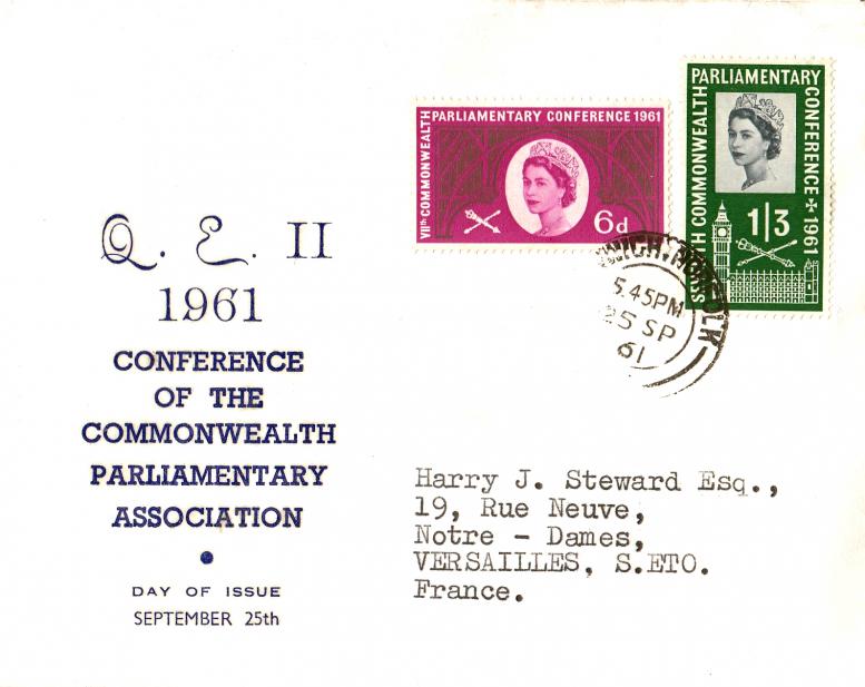 1961 (09) Parliamentary Conference - Display Text cover - Norwich CDS