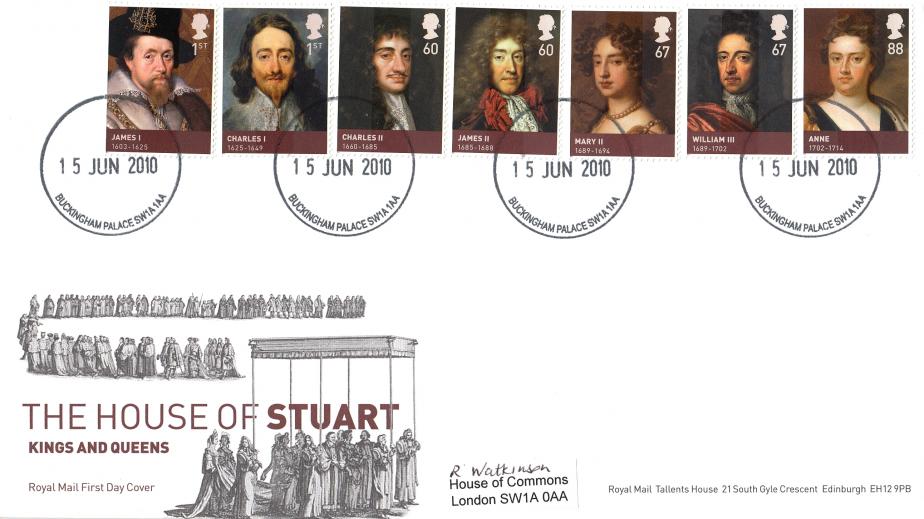 2010 (06) House of Stuart (Stamps) - RM - Buckingham Palace CDS