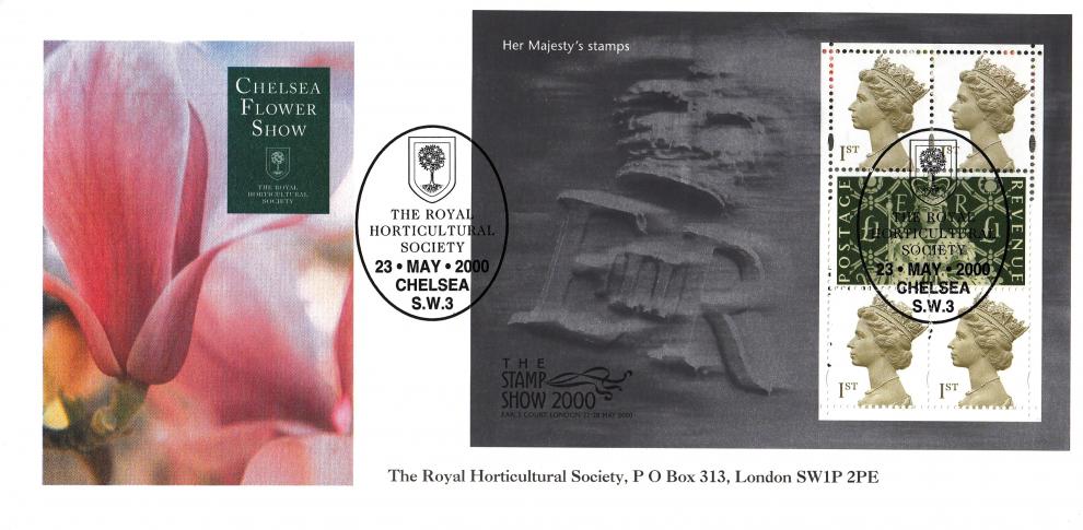 2000 (05) Stamp Show 2000 'Coronation M/S' - Royal Horticultural Society Official