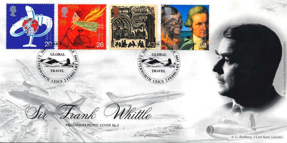 1999 (02) Travellers - Bradbury 'People' Official (Sir Frank Whittle)