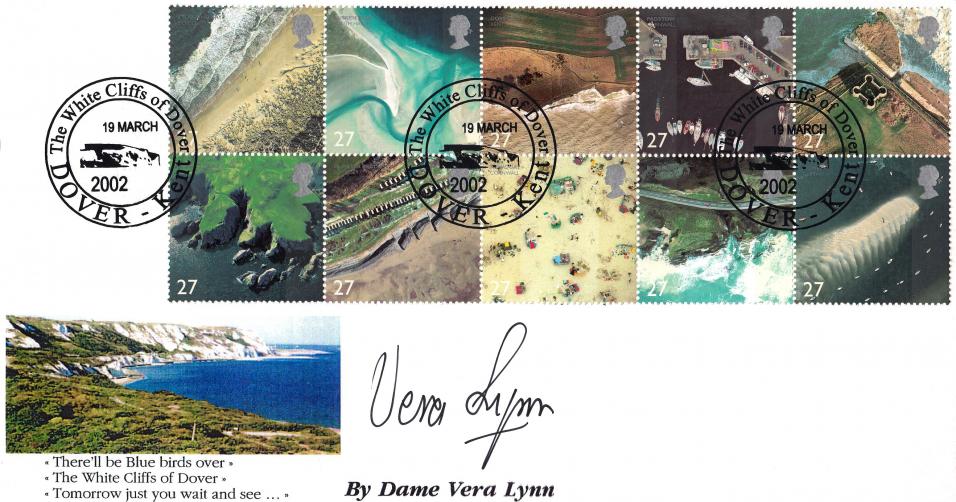 2002 (03) Coastlines - Kingsland 'White Cliff of Dover' Official - Signed by the late Vera Lynn