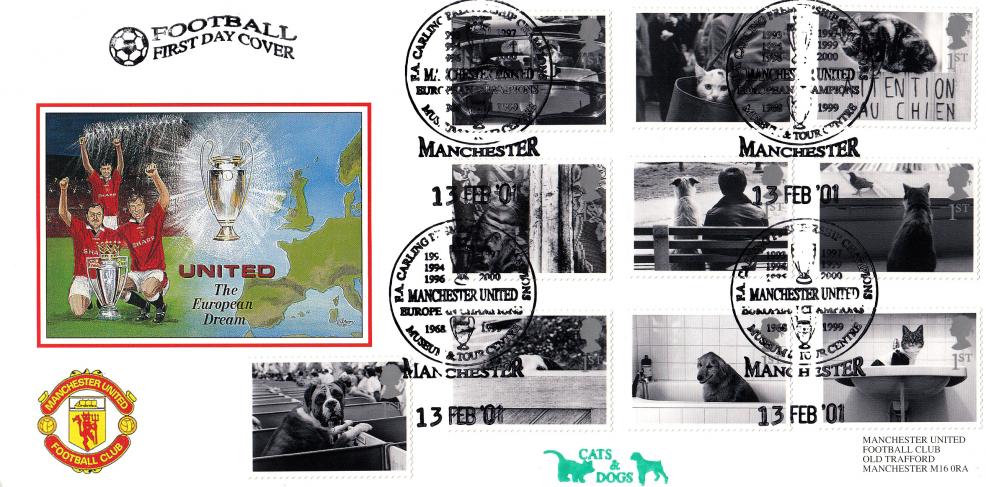 2001 (02) Cats & Dogs - Dawn Manchester United Museum and Tour Centre Official (DL Size Envelope)