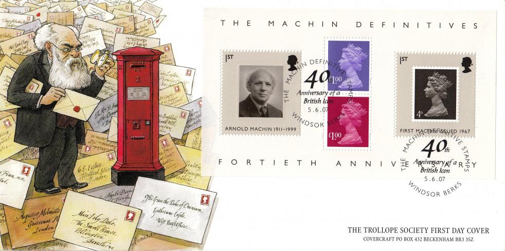 2007 (06) Machin Anniversary M/S - Covercraft 'Trollope Society' Alternative 'Special'