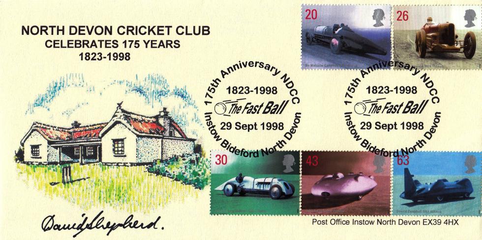 1998 (09) Speed - Instow Post Office Official - Signed by David Shepherd