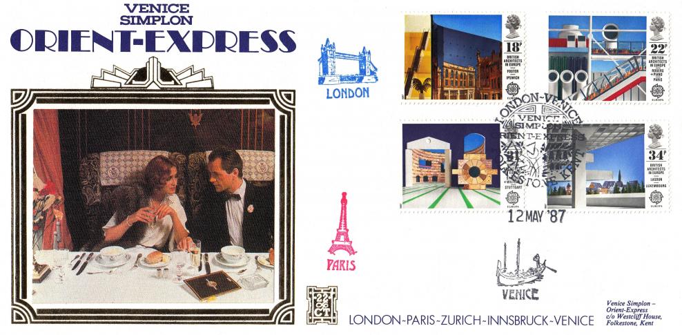 1987 (05) British Architects in Europe - Benham SG3 London-Venice Orient Express Official
