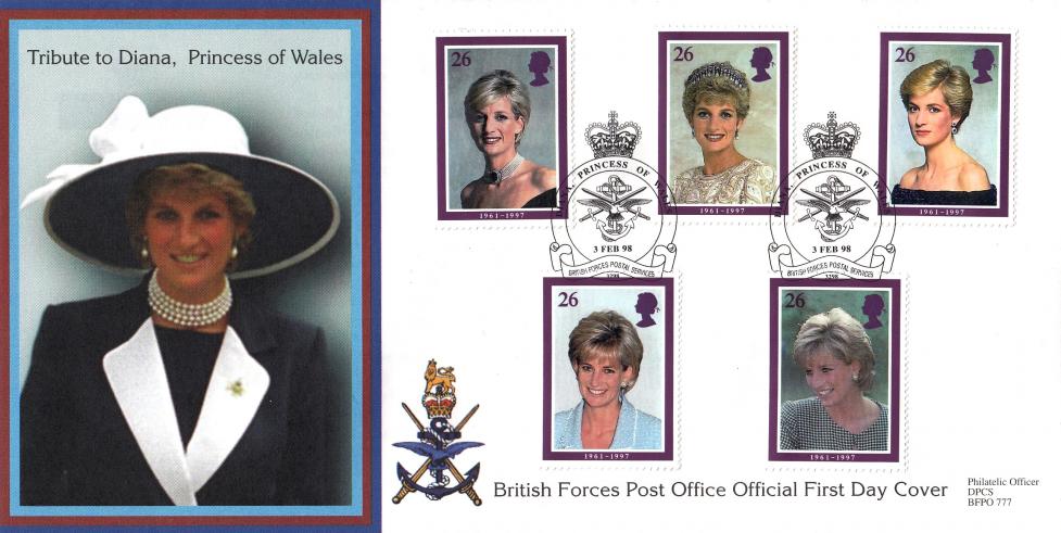 1998 (02) Diana - British Forces Post Office Official