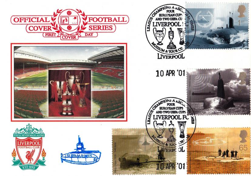 2001 (04) Submarines - Dawn 'Liverpool' League Champions, Four European Cups and Two UEFA Cups Official (30 Produced)