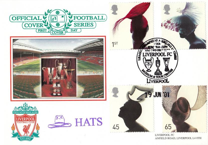 2001 (06) Hats - Dawn 'Liverpool' League Champions, Four European Cups and Two UEFA Cups Official (30 Produced)