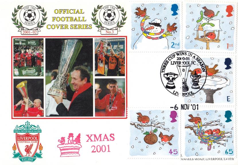 2001 (11) Christmas - Dawn 'Liverpool' Three Cup Wins In a Season Official (30 Produced)