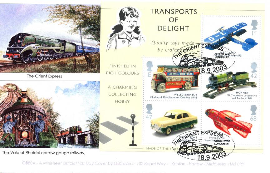 2003 (09) Transports of Delight (M/S) - GB Covers (Derek Williams) Official.