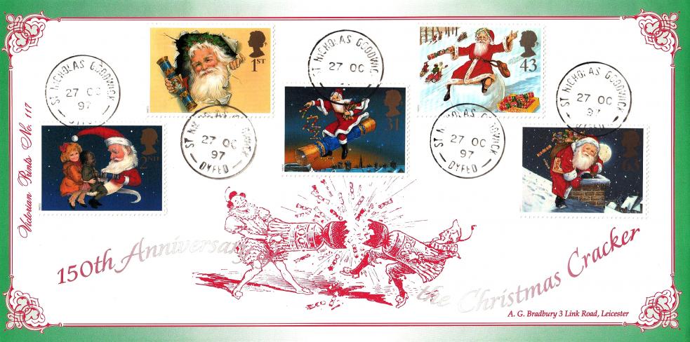 1997 (10) Christmas - Bradbury VP 117 - St Nicholas CDS