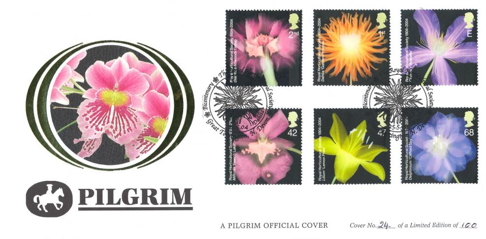 2004 (05) Royal Horticultural Society (Stamps) - Benham Pilgrim Official