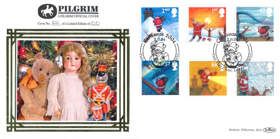 2004 (11) Christmas  (Stamps) - Benham Pilgrim Official