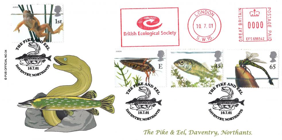 2001 (07) Pondlife - Brazier 'Pub' Official + British Ecological Society Meter Mark