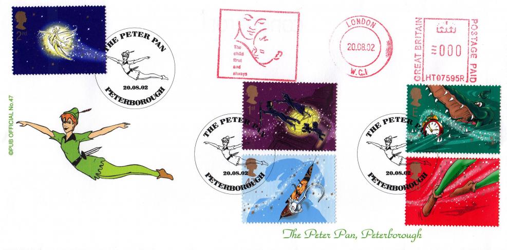 2002 (08) Peter Pan - Brazier 'Pub' Official + The Child First and Always Meter Mark