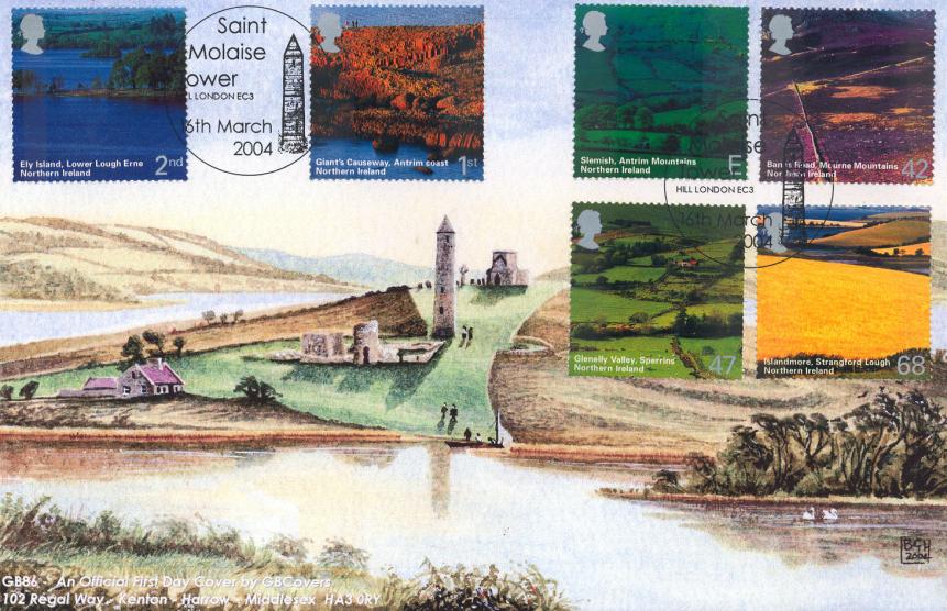 2004 (03) Northern Ireland - GB Covers (Derek Williams) Official