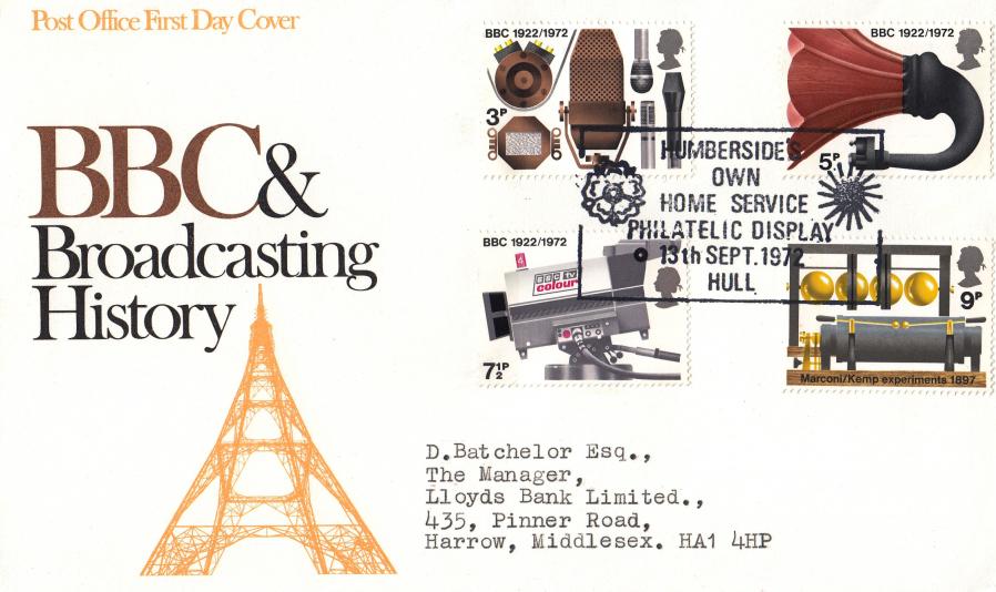 1972 (09) BBC - PO - Humberside's Own Home Service Philatelic Display, Hull H/S