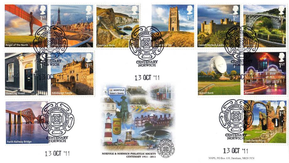 2011 (10) A-Z of Britain - Norfolk & Norwich Philatelic Society Official