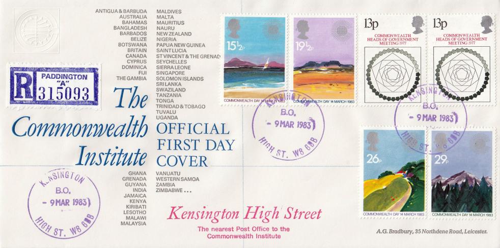 1983 (03) Commonwealth - Bradbury LFDC 24 - Kensington High St CDS