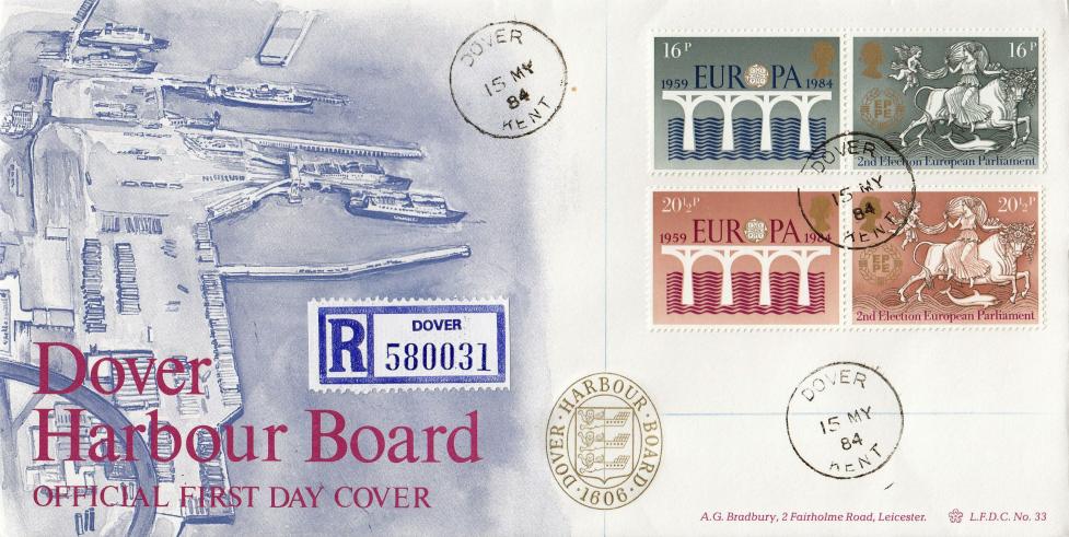 1984 (05) Europa - Bradbury LFDC 33 - Dover CDS