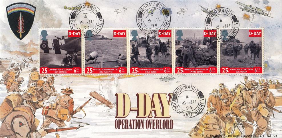 1994 (06) D-Day - Bradbury LFDC 124 - Normandy CDS