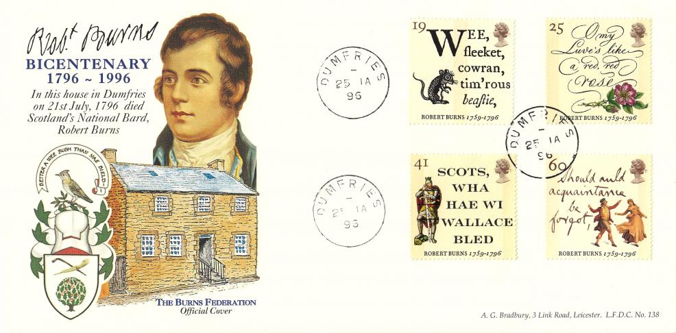 1996 (01) Robert Burns - Bradbury LFDC 138 - Dumfries CDS