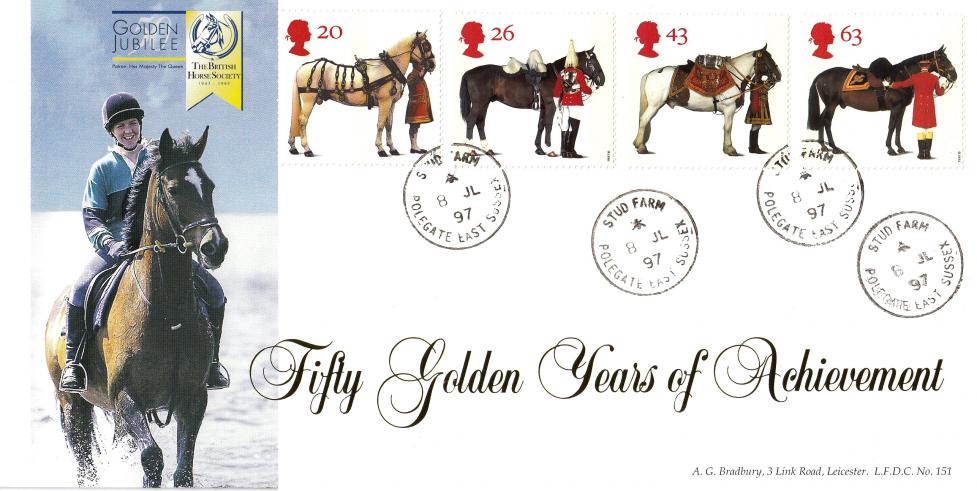 1997 (07) Queen's Horses - Bradbury LFDC 151 - Stud Farm CDS