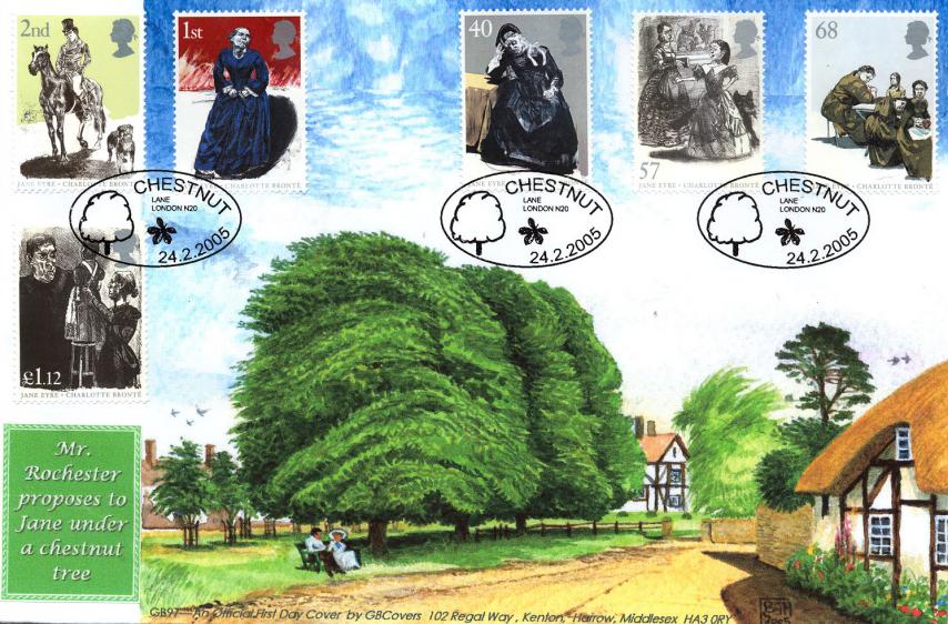 2005 (02) Jane Eyre (Stamps) - GB Covers (DW) GB97 Official