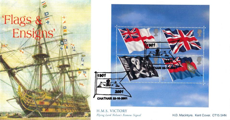 2001 (10) Flags & Ensigns - Macintyre (HMS Victory) Official