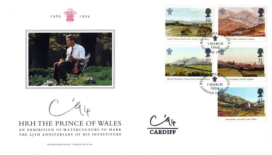 1994 (03) Prince of Wales - Princes Trust Official (Cardiff Cachet)