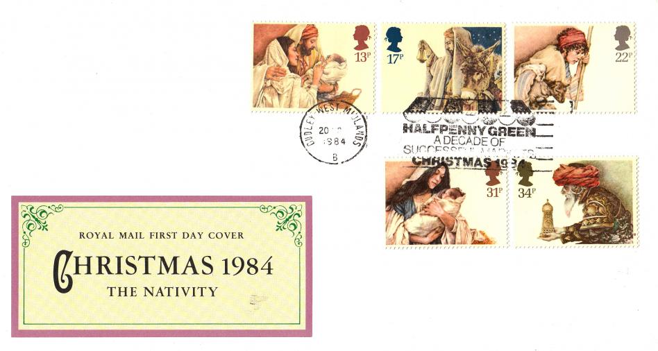 1984 (11) Christmas - RM - Halfpenny Green A Decade of Successful Markets Slogan