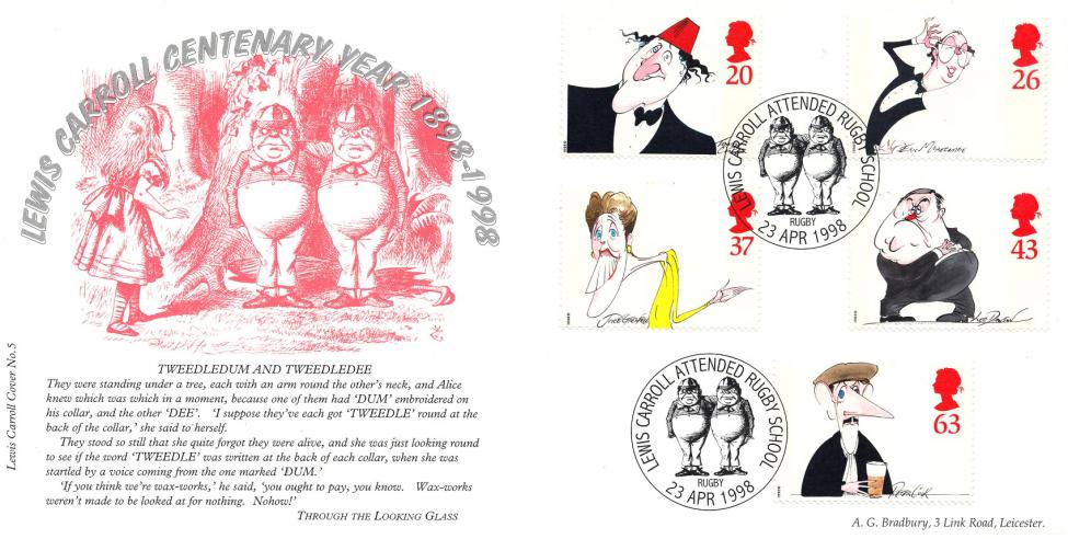 1998 (04) Comedians - Bradbury Lewis Carroll Centenary Year Official