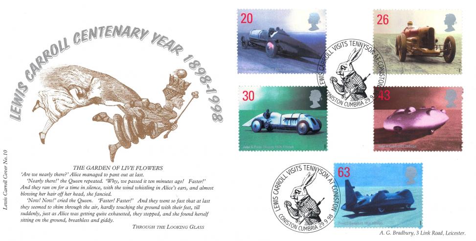 1998 (09) Speed - Bradbury Lewis Carroll Centenary Year Official