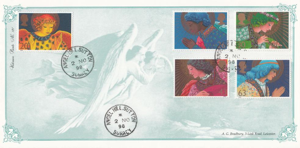 1998 (11) Christmas - Bradbury VP 127 - Angel Hill CDS