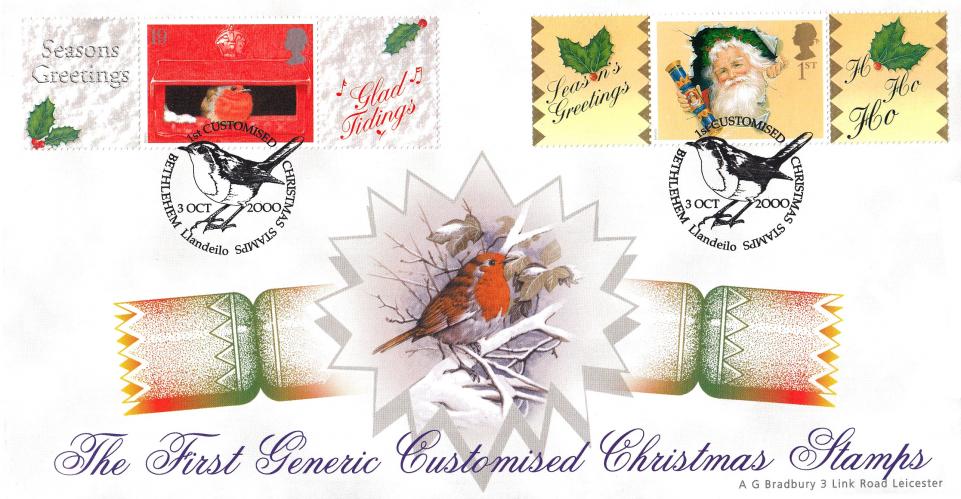 2000 (10) Generic Christmas Labels - Bradbury Bethlehem Official