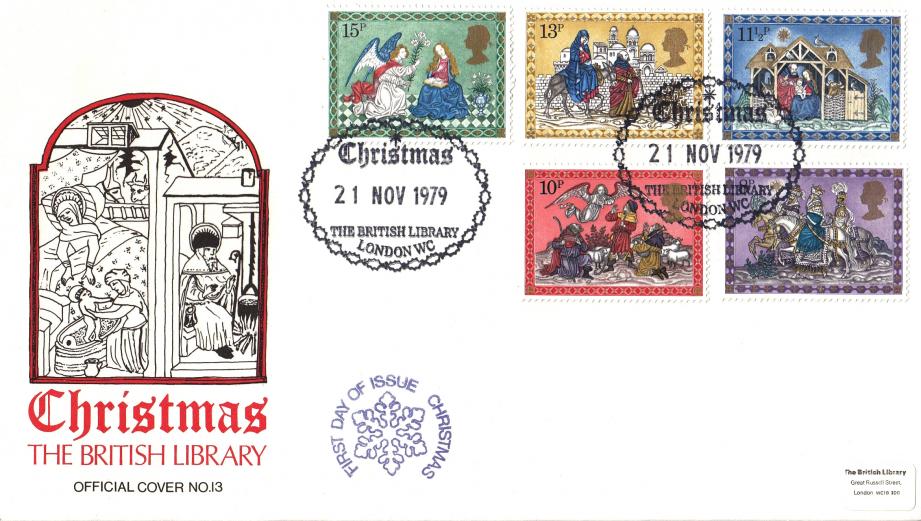 1979 (11) Christmas - British Library Official (With Cachet)