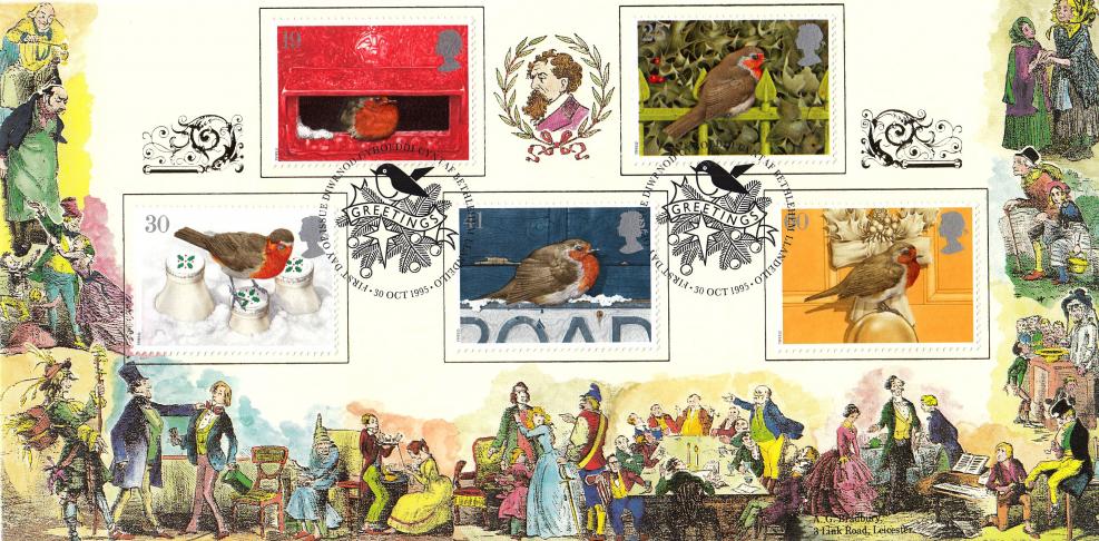 1995 (10) Christmas - Bradbury 'Dickens Characters' Cover - Bethlehem H/S