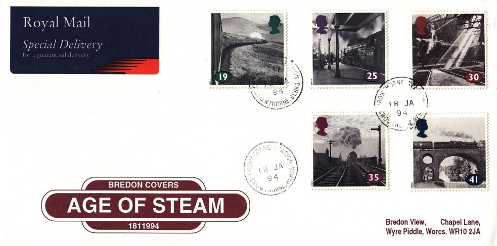 1994 (01) The Age of Steam - Bredon 'Station Sign' cover - Crowthorne Station CDS