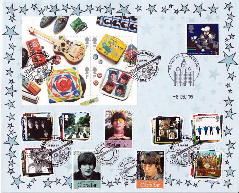 2007 (01) The Beatles (Stamps + M/S) - Rare Benham 'Special' Official - SEE NOTES