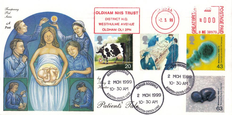 1999 (03) Patients - 4d Post - Oldham CDS + Oldham NHS Trust Meter Mark