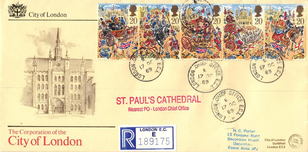 1989 (10) Lord Mayor's Show - G&P 'City of London' Cover - London Chief Office CDS